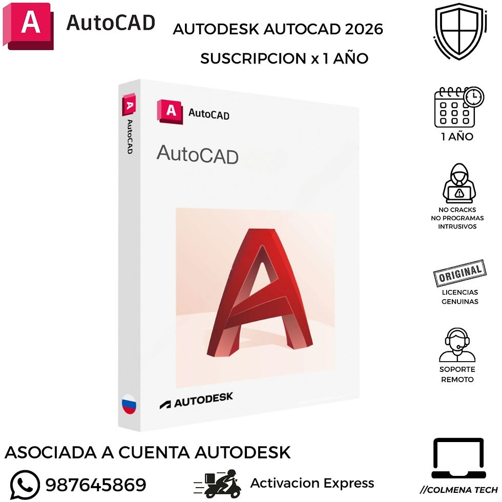 Miniatura: licencia autocad 2026 suscripcion anual vista principal