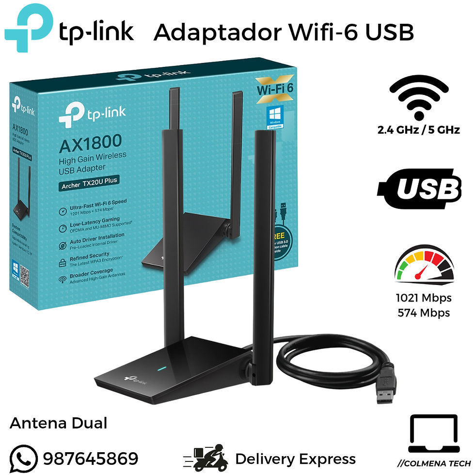 Repetidor WiFi USB TP-Link Archer TX20U Plus AX1800 vista caja empaque