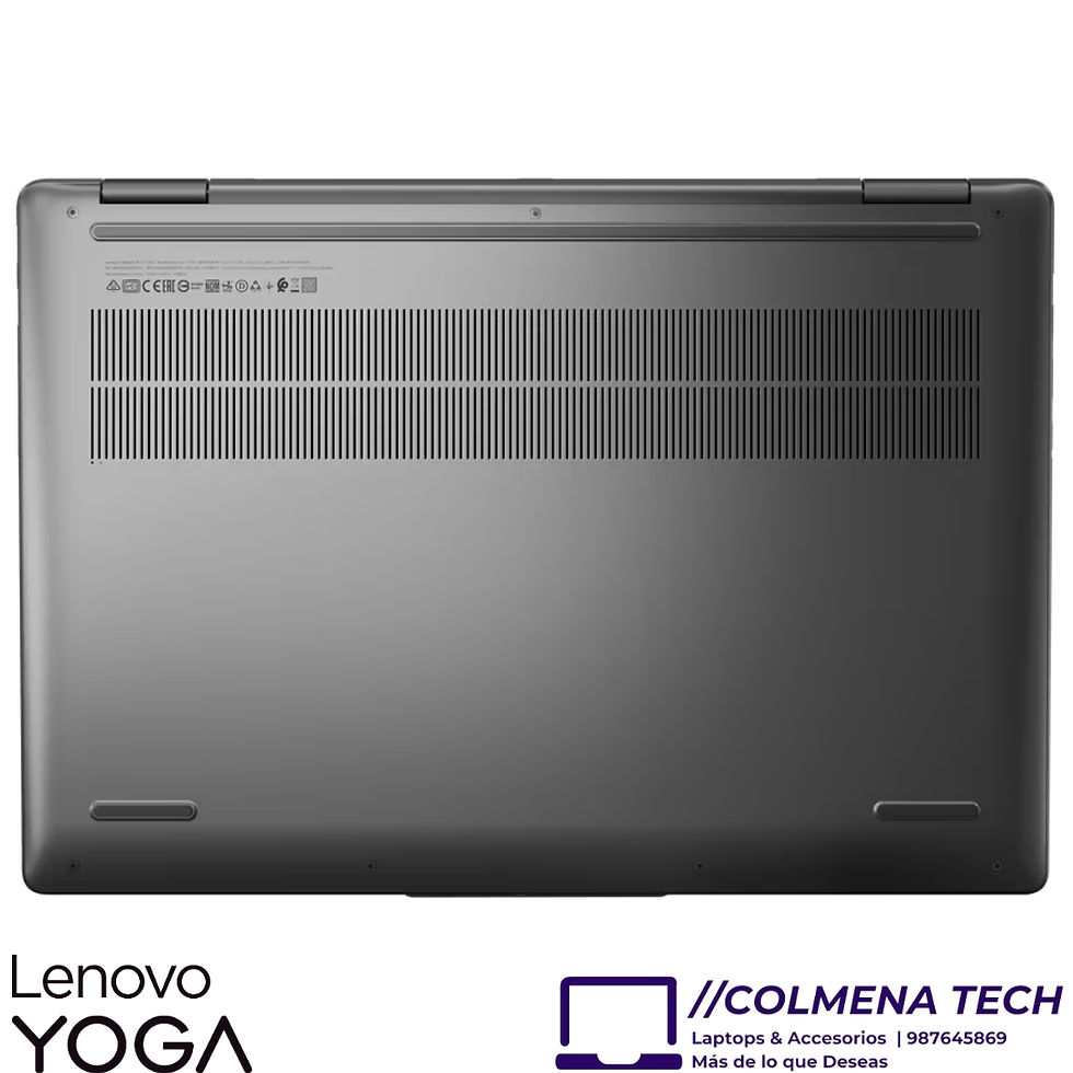 Miniatura: Laptop Lenovo Core i7 Yoga 7 16IRL8 2en1 TouchScreen 82YN0002US Vista parte posterior con ventilacion