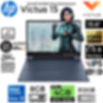 Laptop HP Corei5 12450H 12va Gen Victus 15 FA0021LA A14LCLA#ABM RTX3050 4GB 8GB 512GB 15.6" W11 RJ45 vista PRINCIPAL