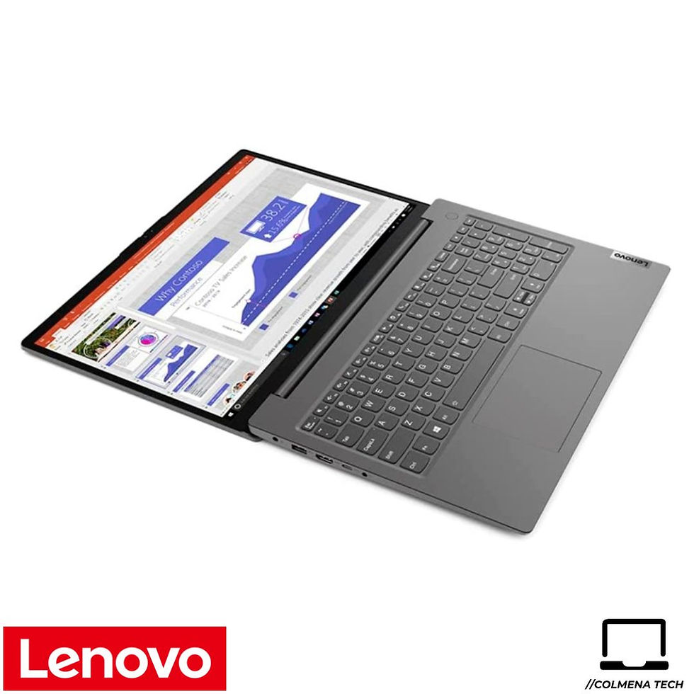 Miniatura: Laptop Lenovo Ryzen5 7520U Serie 7 V15 G4 AMN 82YU00X6LM 16GB DDR5 4800 MHz 256GB 15.6 FHD RJ45 vista abierto 180 grados