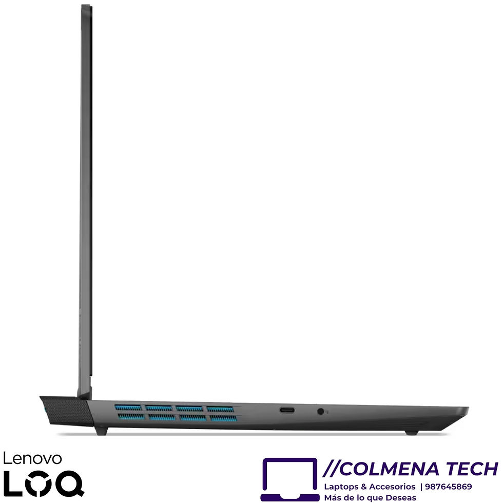 Miniatura: Laptop Lenovo Core i5 LOQ 15IRH8 Gaming 82XV0012US Vista puertos lado derecho