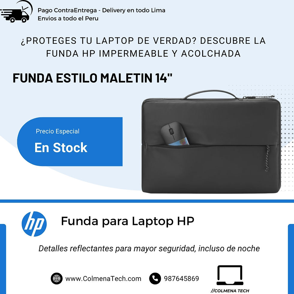 Miniatura: Funda para Laptop HP Sleeve 14” estilo maletin resistente al agua y rayones