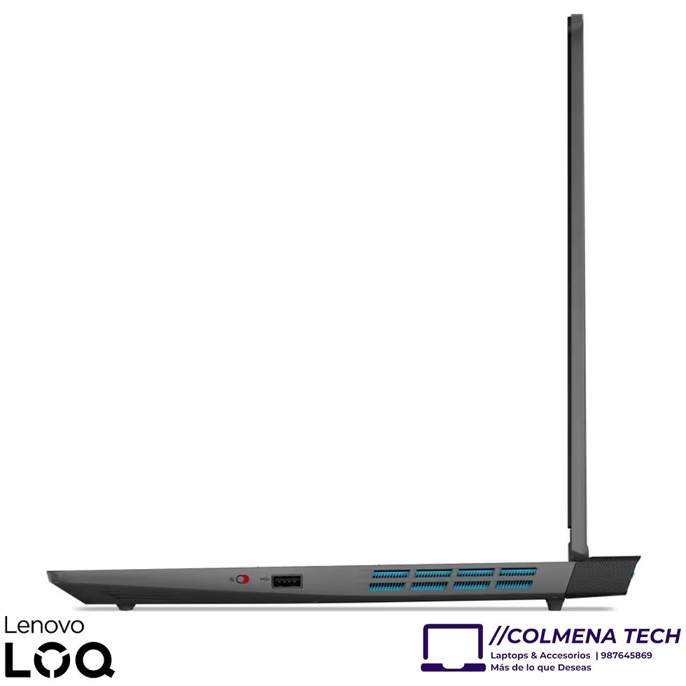 Miniatura: Laptop Lenovo Core i7 LOQ 15IRH8 Gaming 82XV0013US Vista puertos lado izquierda