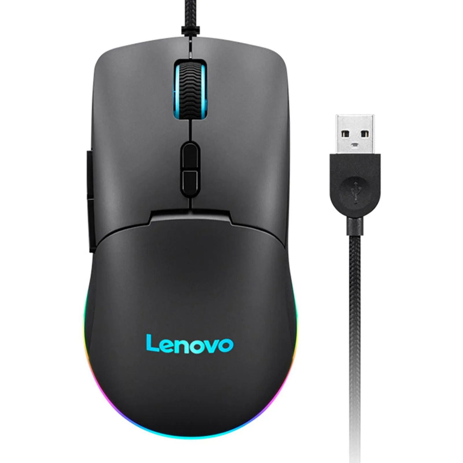 Mouse Lenovo M210 RGB Alambrico USB Type A 8000 DPI 7 Botones1 12x7x3cm