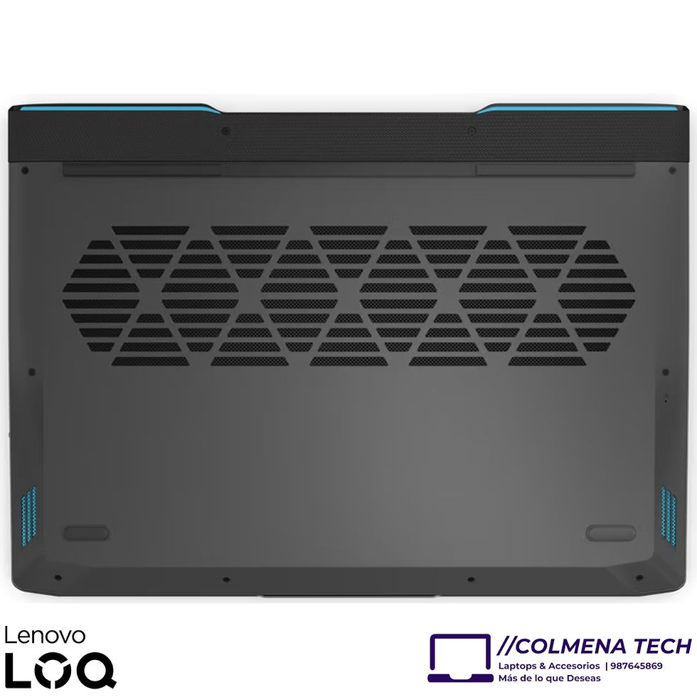 Miniatura: Laptop Lenovo Core i7 LOQ 15IRH8 Gaming 82XV0013US Vista parte posterior ventilacion