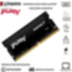 MEMORIA RAM SODIMM 16GB DDR4 3200MHZ KINGSTON FURY IMPACT KF432S20IB16 vista PRINCIPAL