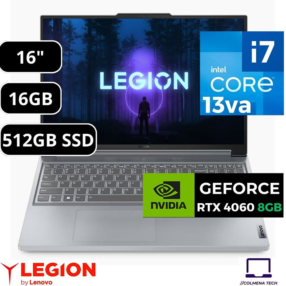 Miniatura: Laptop Lenovo Corei7 13700H 13va Gen Legion Slim RTX4060 8GB 16GB DDR5 512GB