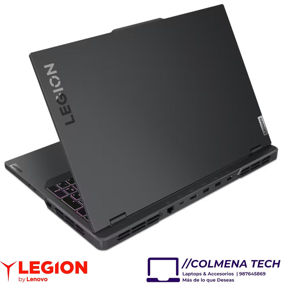 Miniatura: Laptop Lenovo Corei7 Legion Pro 5 16IRX8 Gaming 82WK0048US Vista posterior lado izquierdo cubierta