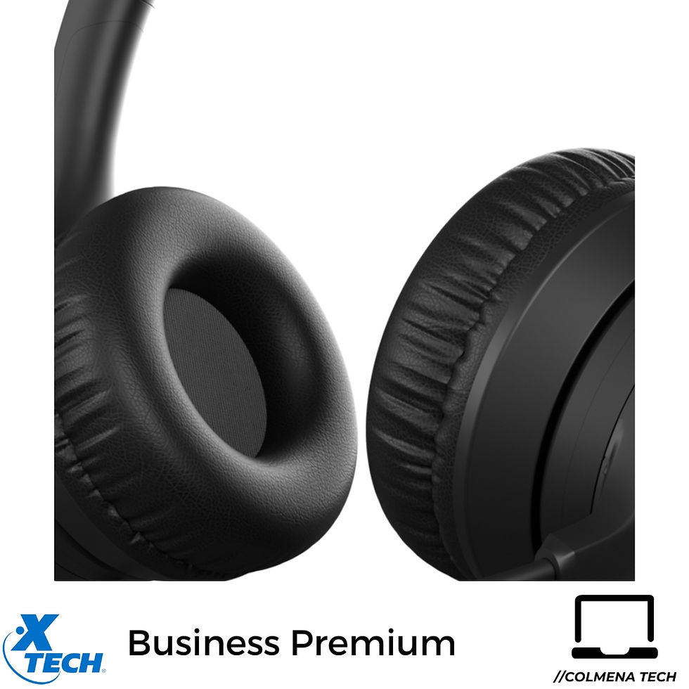 Miniatura: Audifono Xtech Premium Business con Microfono USB y Cancelacion de Ruido kch-510 vista  zoom almohadillas