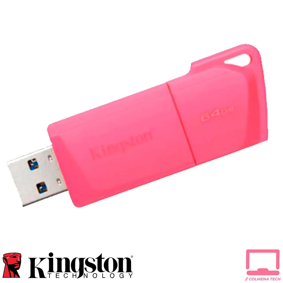Miniatura: Memoria USB 64GB Kingston DataTraveler Exodia M Rosado TypeA 3.2 Gen1 KC-U2l64-7LN vista diagonal
