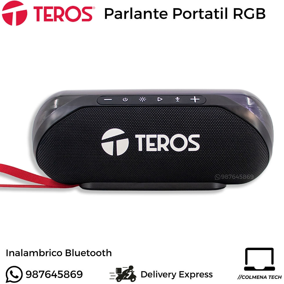Miniatura: PARLANTES INALAMBRICO TEROS 20W 0782752509474 TE6047N PORTATIL BLUETOOTH RADIO FM VISTA FRONTAL