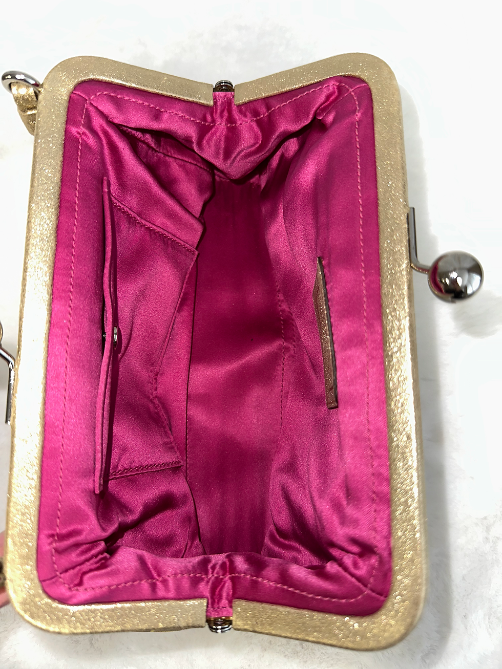 Thumbnail: 2004 Vintage Coach Kyoto Satin Gold Kisslock Japan Exclusive
