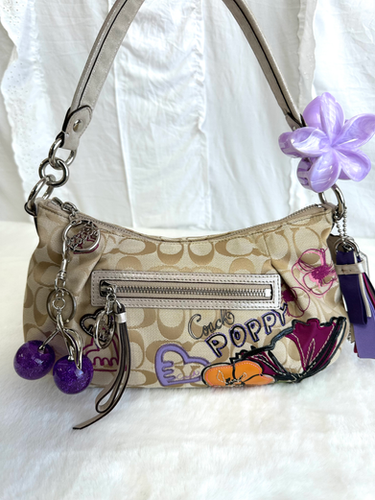 2010 Y2K Coach Floral Applique Poppy Bag | Coach Cuties