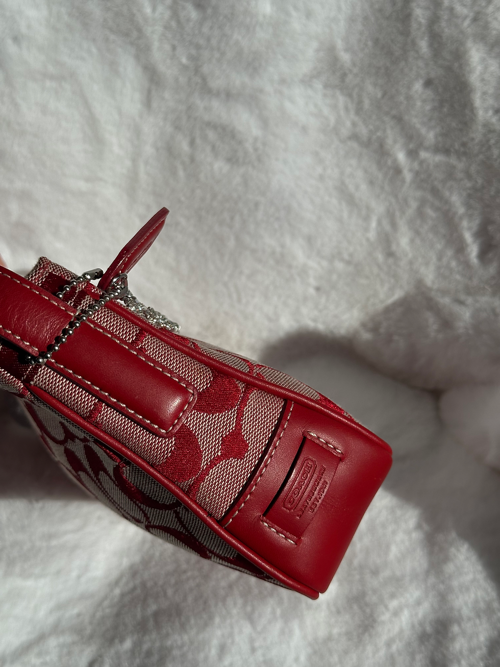 Thumbnail: 2001 Vintage Coach Red Signature Demi