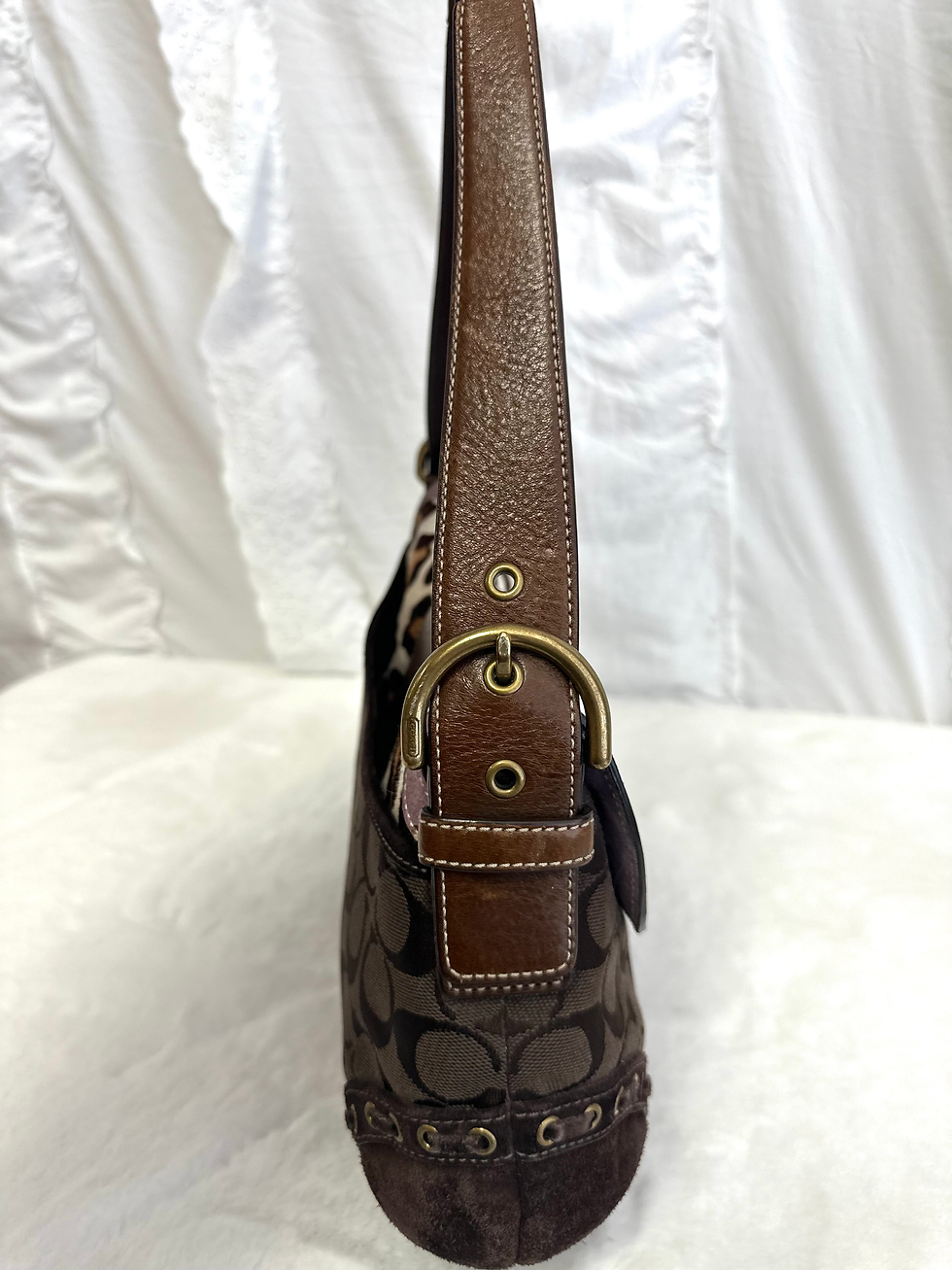 Thumbnail: 2006 Vintage Coach Leopard/Signature Large SoHo