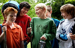 Group of Friends Going on Excursion