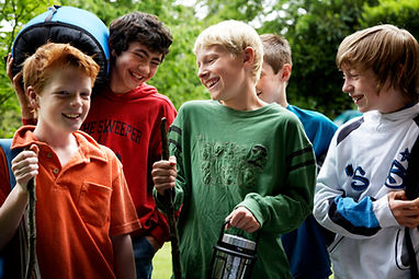 Group of Friends Going on Excursion