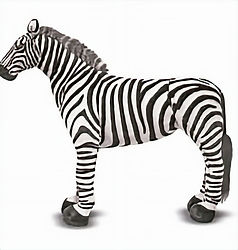 stuffed zebra