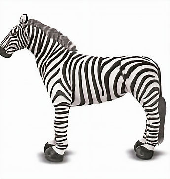 stuffed zebra