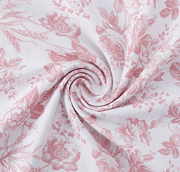 pink french toile pattern