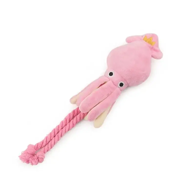 Thumbnail: Cute Squeaky Squid Toy for Small Dogs