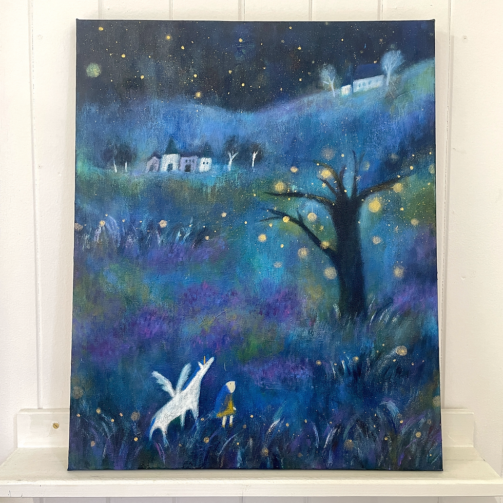 縮圖：The girl and the unicorn- The lightning tree