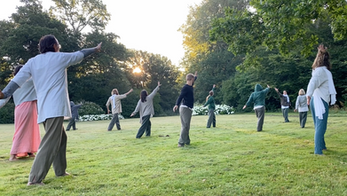 Yoga in the park