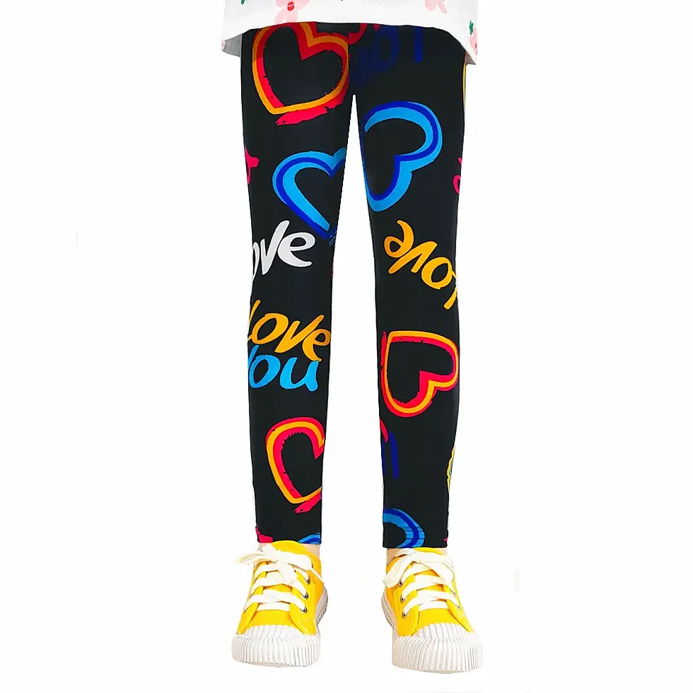 Thumbnail: Cute Girls Leggings Flower Pants Sweet Girl Pencil Pants Kids Children Clothing