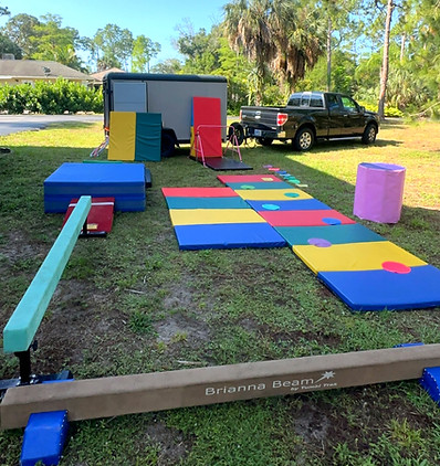 Outdoor gymnastics set up