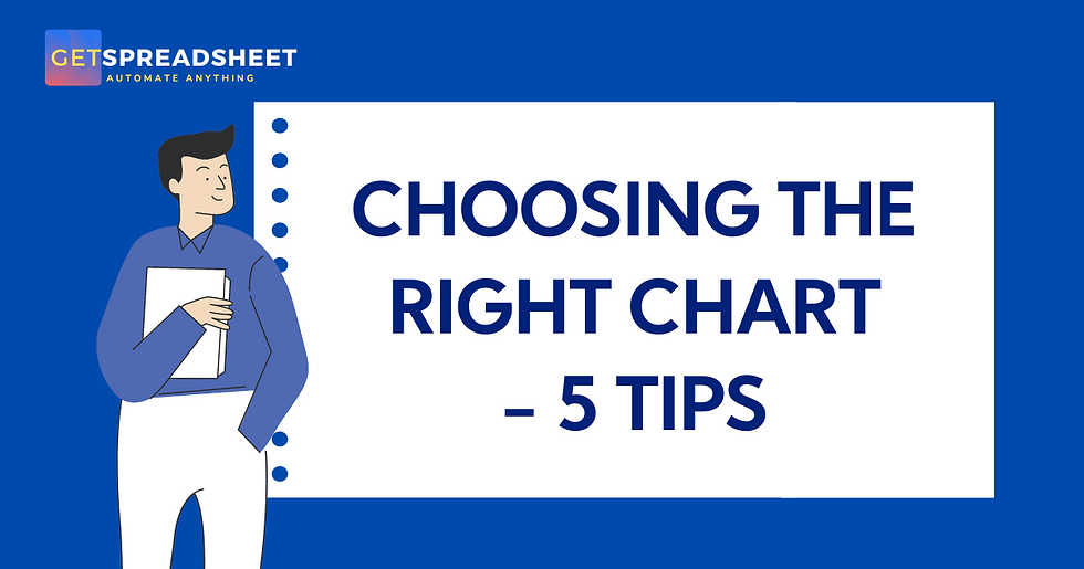 Excel Charts - Choosing the right chart - 5 tips