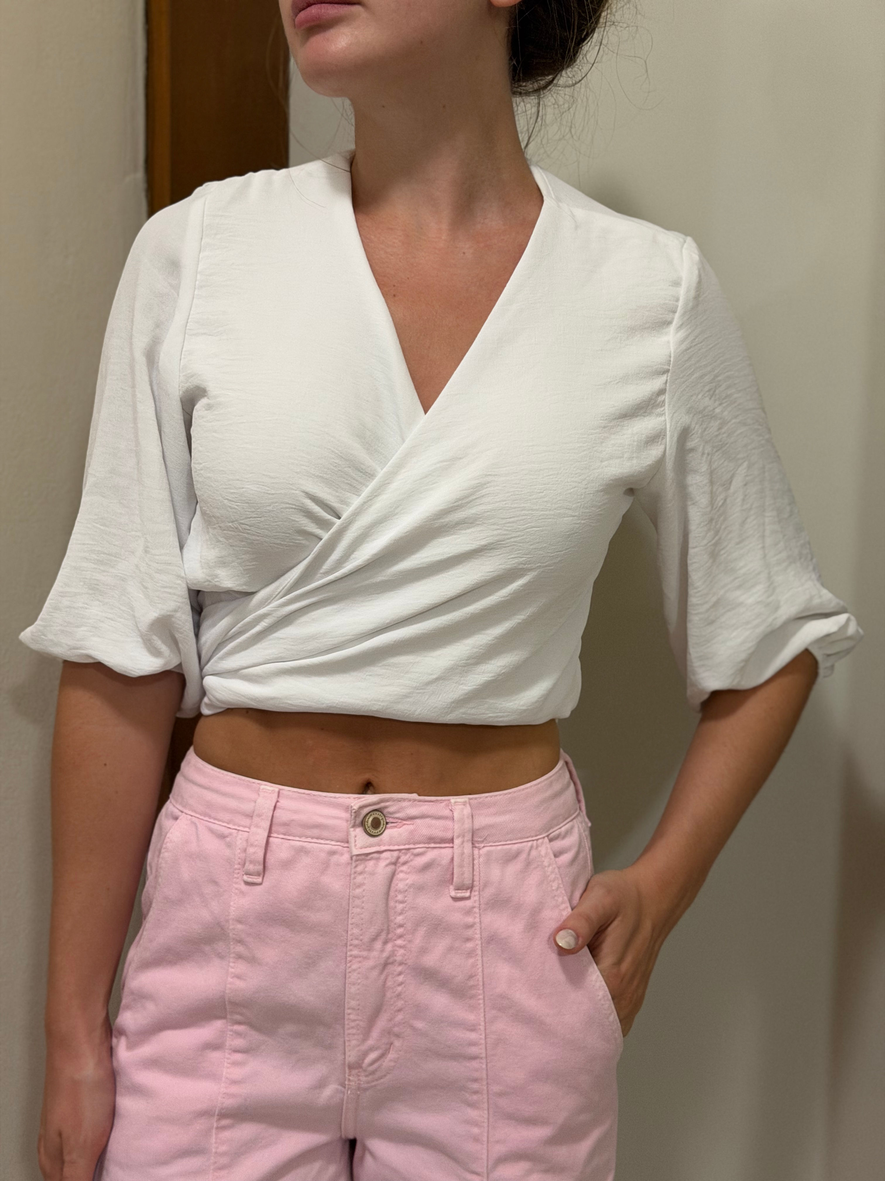 BLUSA BRANCA TAM P E M