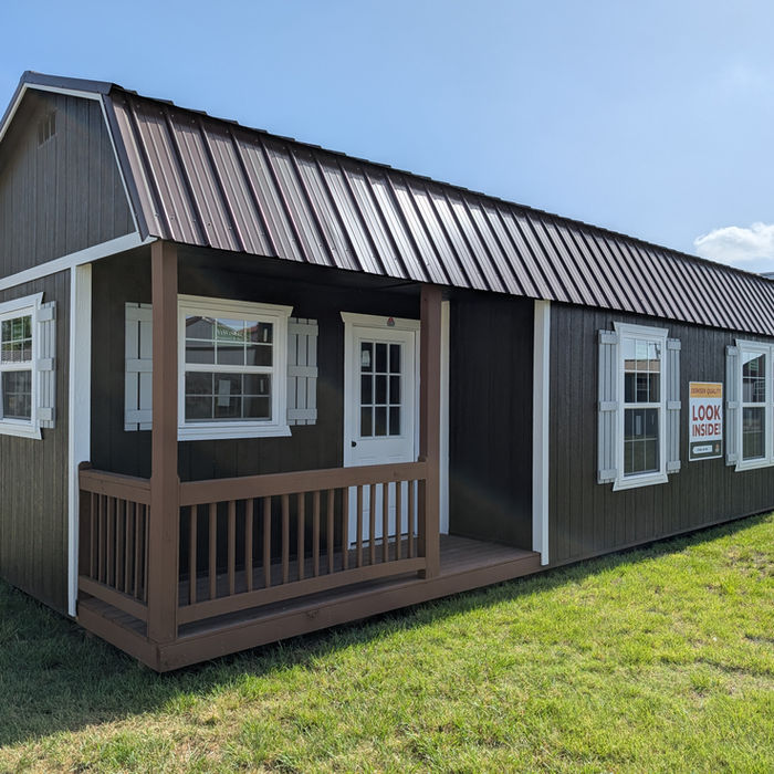 Derksen cabin exterior showcasing premium craftsmanship in Texas