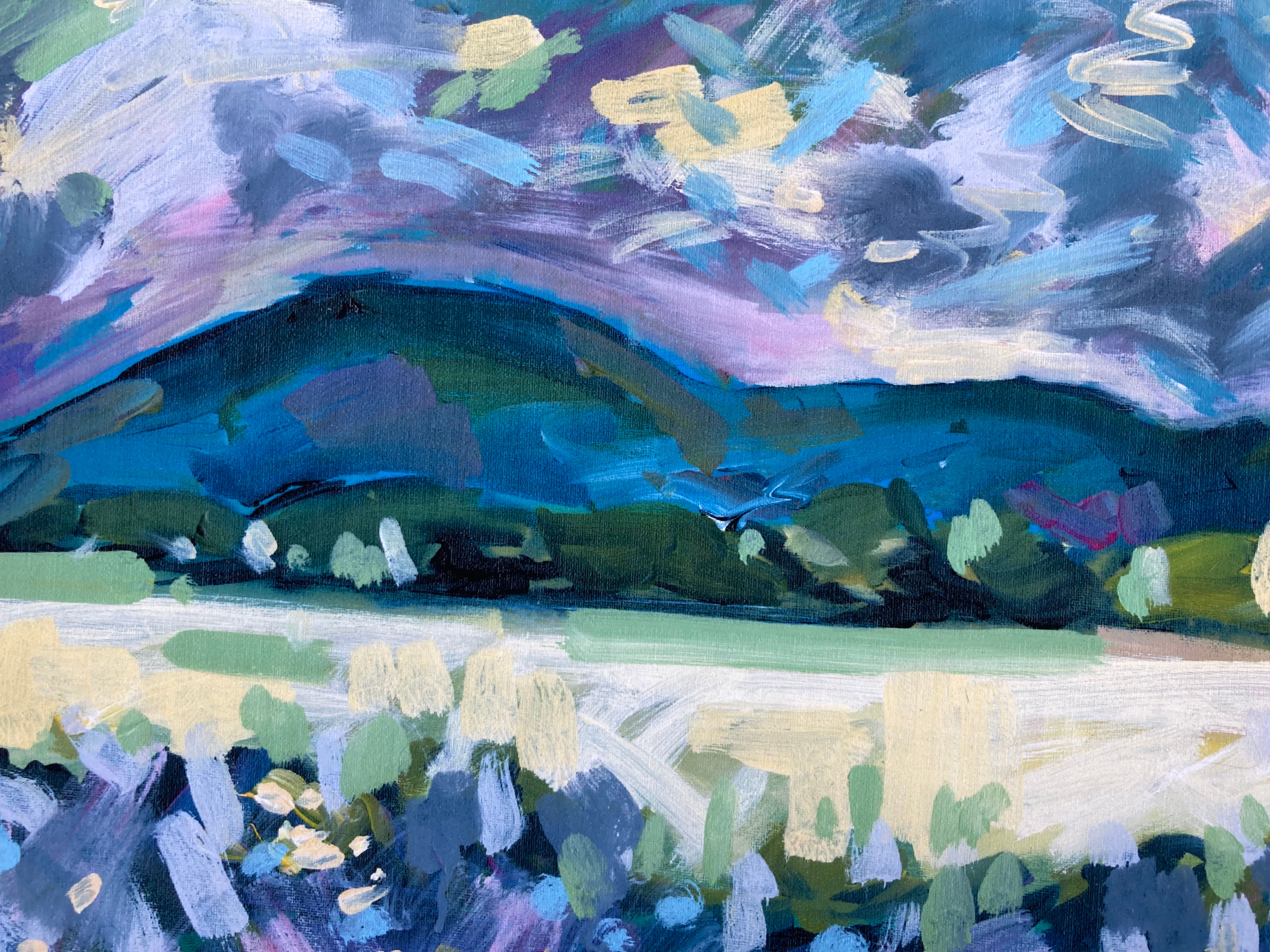 "Blue Mountains" Giclee Print, 8 x 10 inch +, contemporary landscape