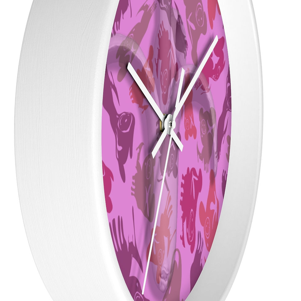 Thumbnail: Banana Clip .45 ACP Pink Camo Clips Wall clock