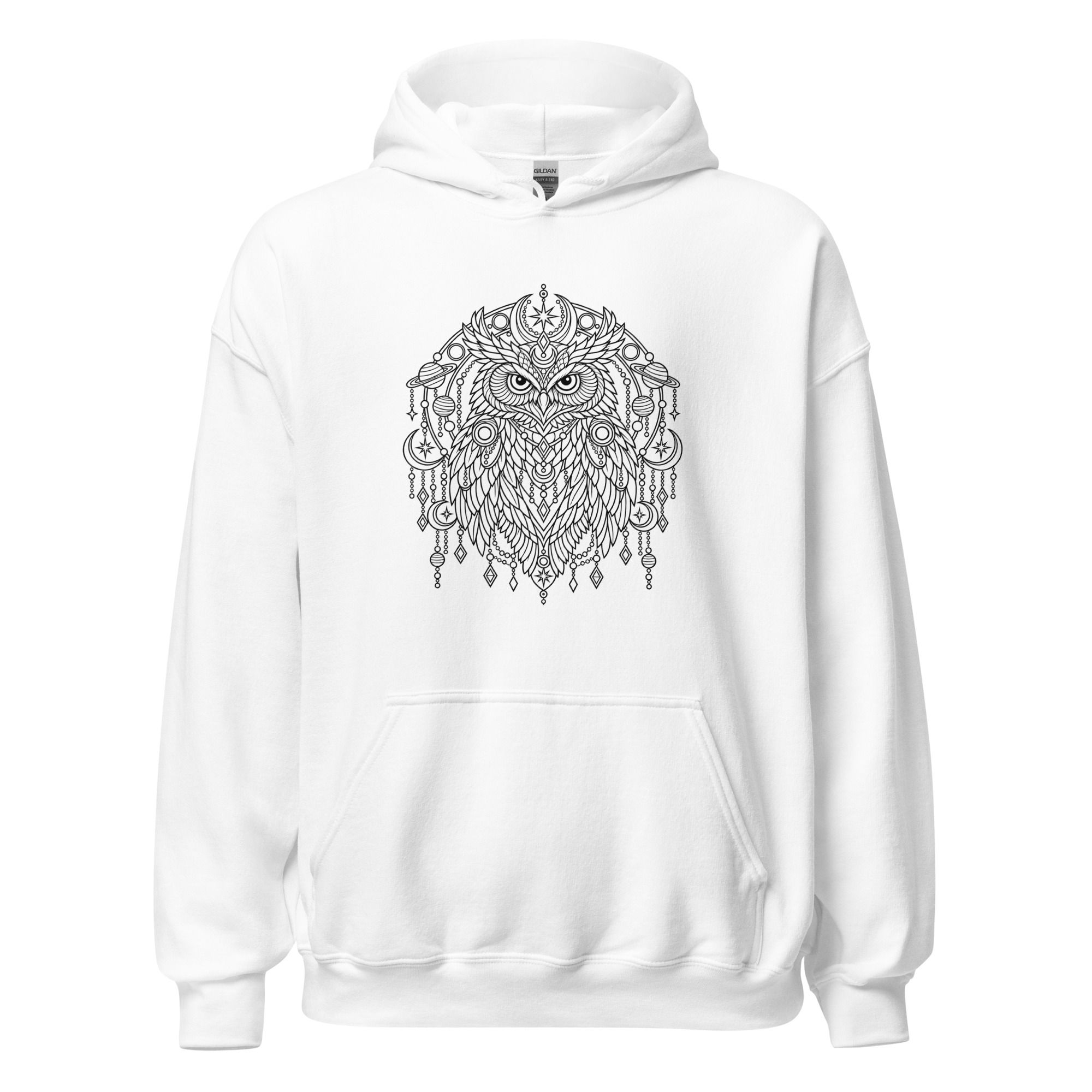 Owl Colour In Hoodie
