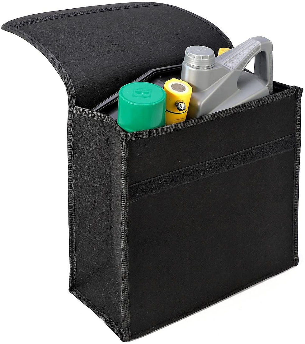 Thumbnail: Portable Cleaning Supplies Car Trunk Organizer- Anti Skip Foldable Utility Bag