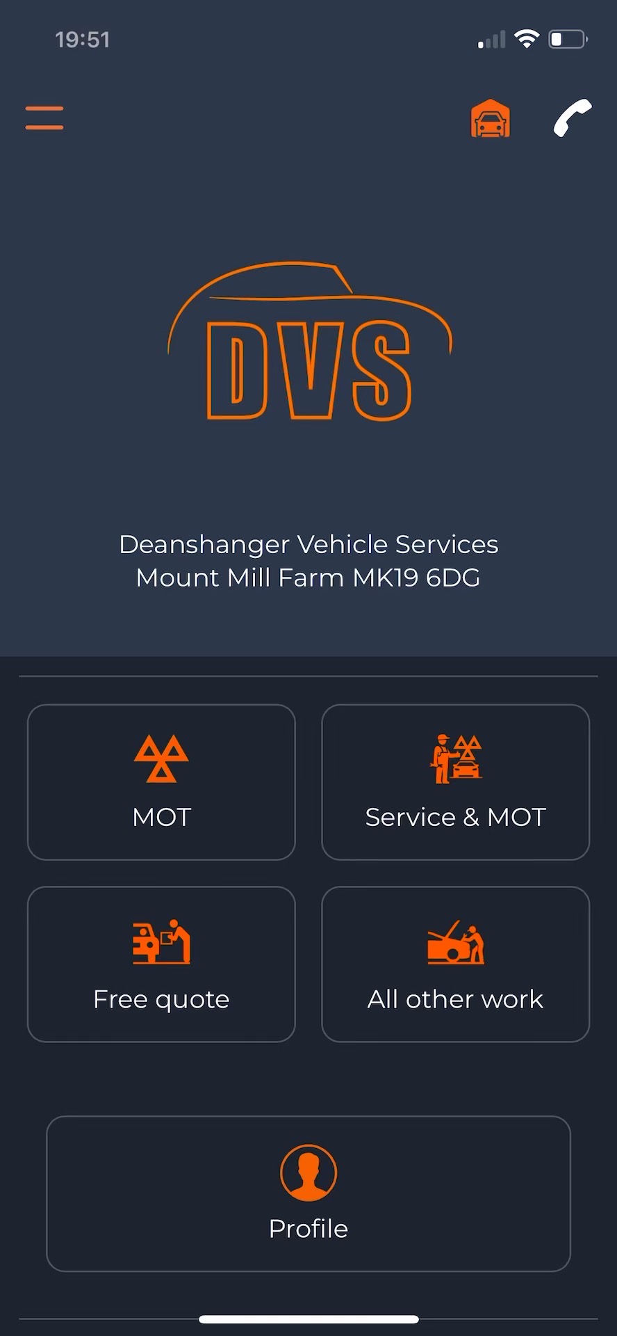 DVS loyalty app