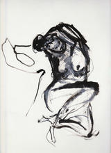 Life Drawing. Ink on water colour paper. 59x42cm