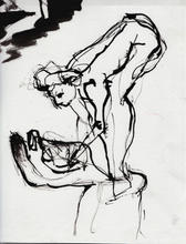 Life Drawing. Ink on paper 21x15cm