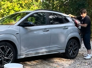 Exterior detail on Hyundai Kona