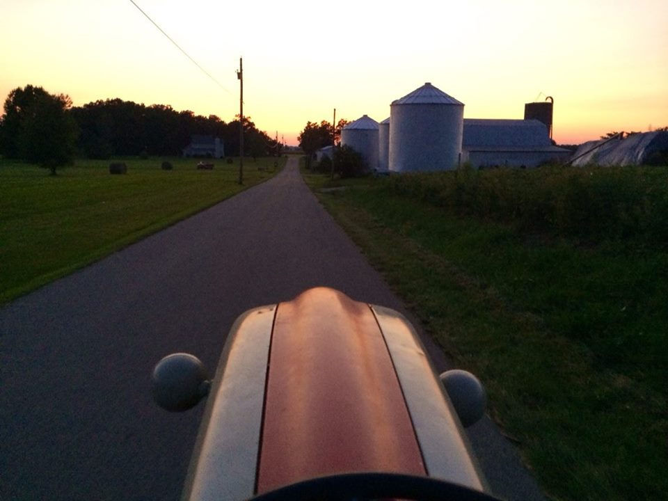Sunset on the farm