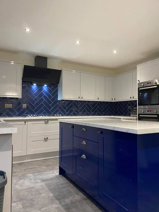 Kitchen recovered in kitchen wrapping vinyl in Melbourne