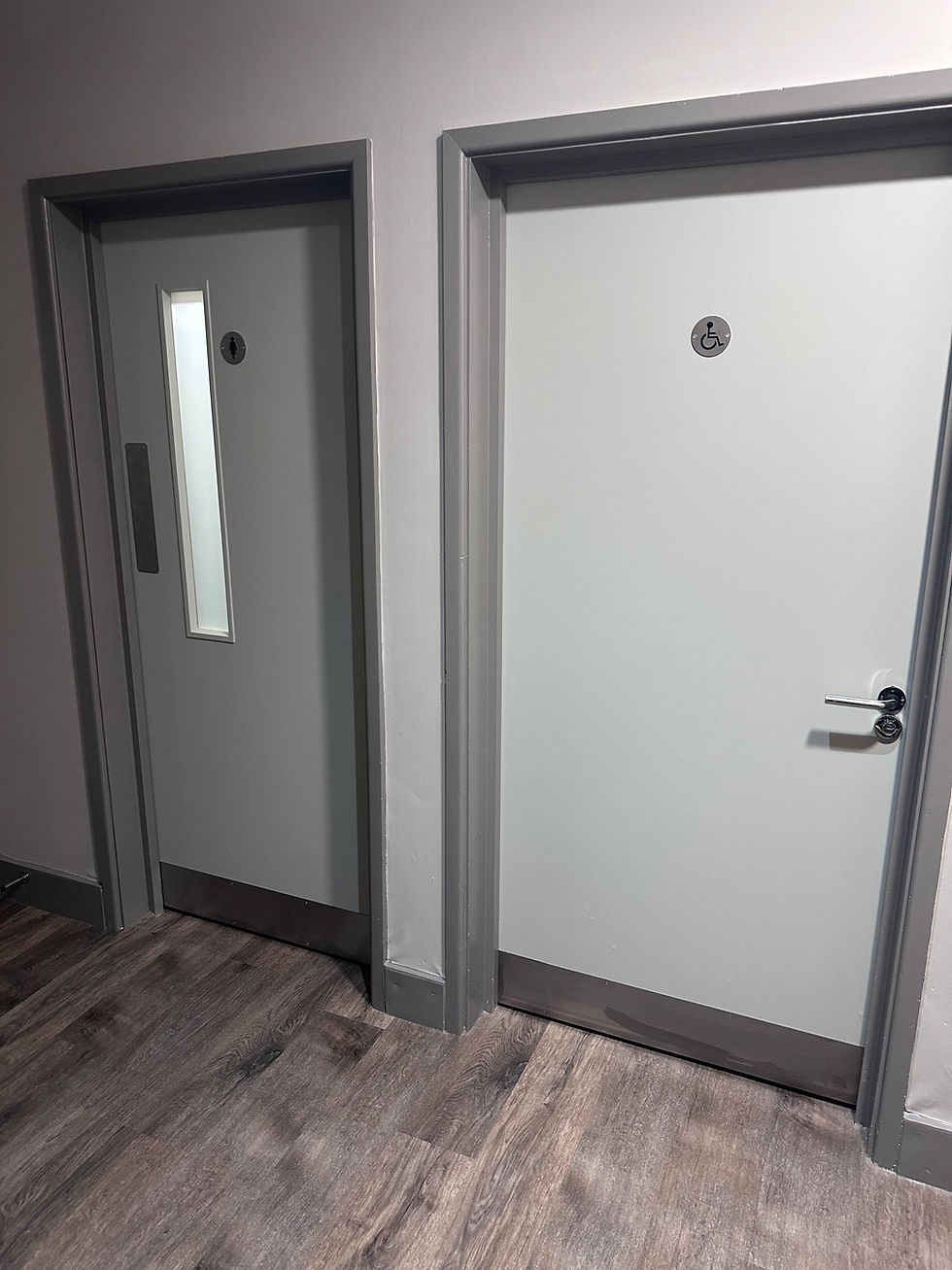 hotel doors transformed using architectural vinyl wrapping