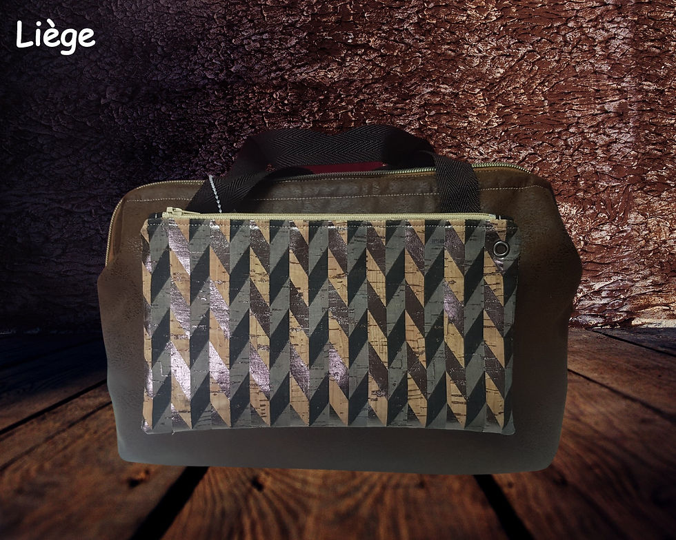 Miniature : MAGIK, le sac magnétique (VENDU SEUL) Simili cuir brun vieilli