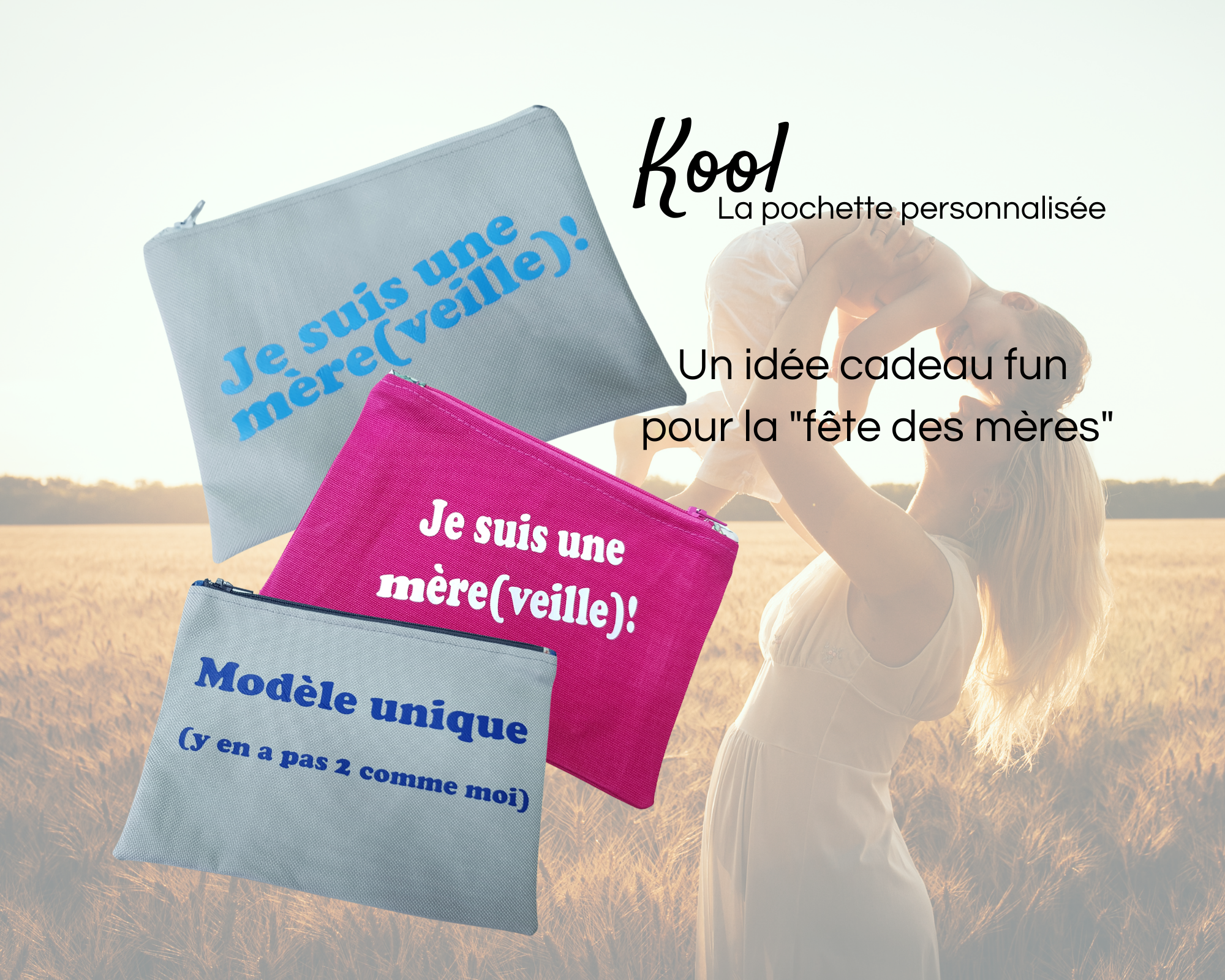 KOOL, la pochette personnalisée - MÈRE VEILLE