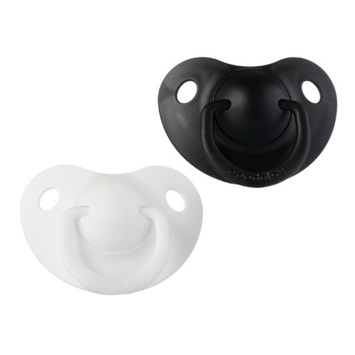 Doodalou Pacifier White and Black Small Magical Beginnings