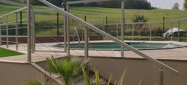 garde corps cable tendu piscine