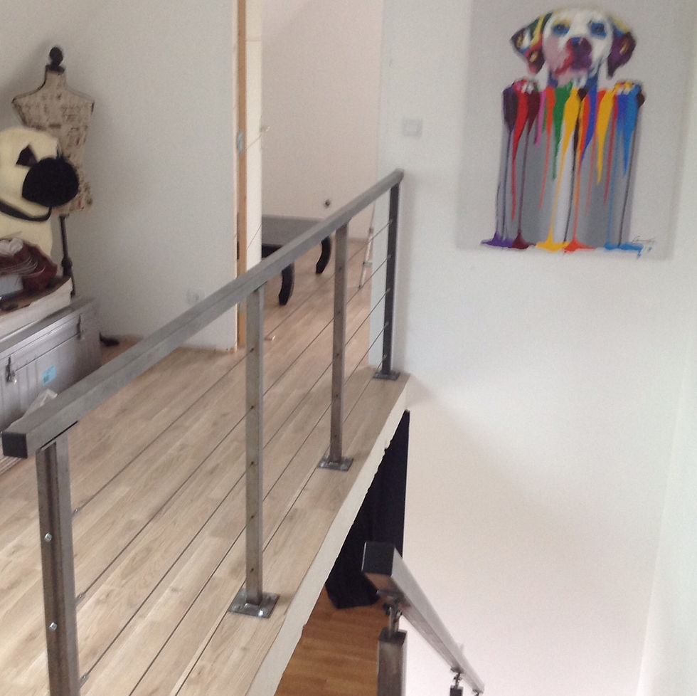 Miniature : garde corps de mezzanine en câbles tendus