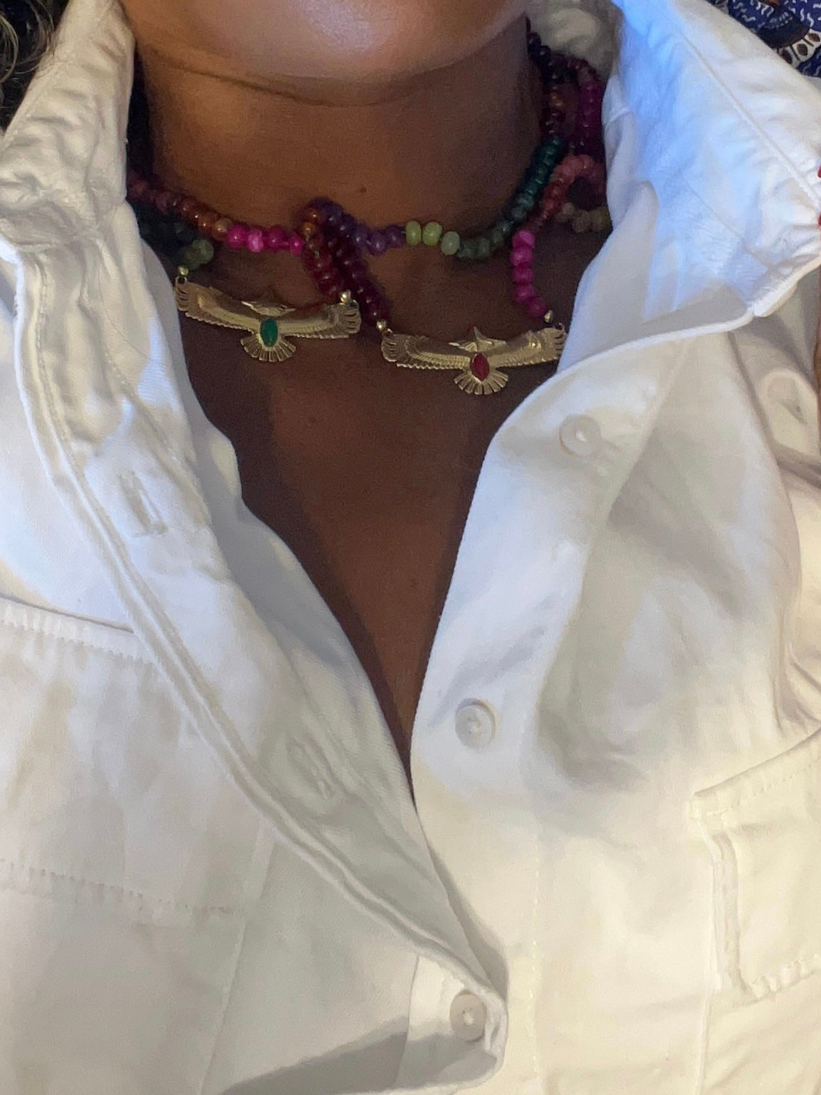 Sautoir IPANEMA ( rose)